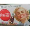 Image 3 : Vintage Coca-Cola Cardboard Sign with Proper Wooden Frame - 23" x 38" with frame