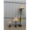 Image 1 : Set of 3 Modern Lamps- 2 of which are Tabletop, 1 Floor Model