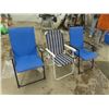 Image 1 : 3 Folding Lawn Chairs