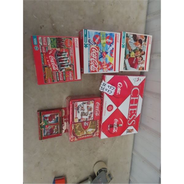 Coca-Cola Games & Puzzles including Chess + Cards