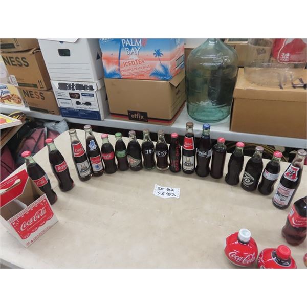17 Coca- Cola Bottles With Product some Advertising for Events & International