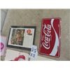 Image 4 : Mix of Modern + Vintage Cardboard Coca-Cola Signs incuding Coke License plus more