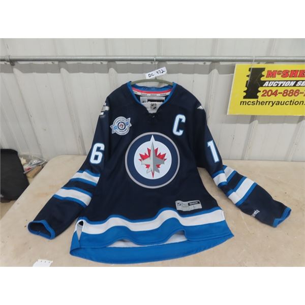 WInnipeg Jets Ladd Jersey - size LG Autographed  NO Certificate
