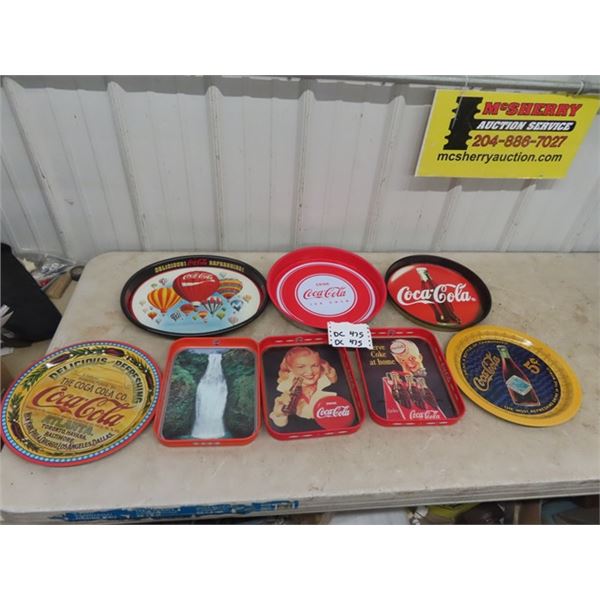 8 Coca-Cola Trays