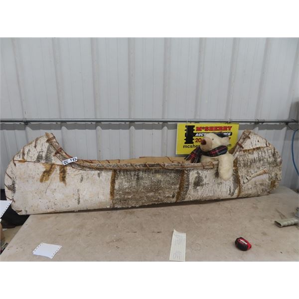 Birch Canoe Display made with Real Birch