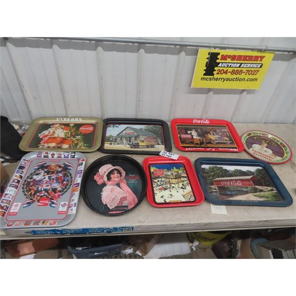 8 Coca-Cola Trays