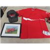 Image 4 : Coca-Cola Package; T-Shirt, Hat, Picture, Tin &  Nascar Labelled 6 Pack Carrier w/ Bottles