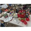 Image 1 : Christmas Decorations including a Tree Stand  Trays plus more