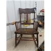 Image 2 : Double Pressed Back Rocking Chair