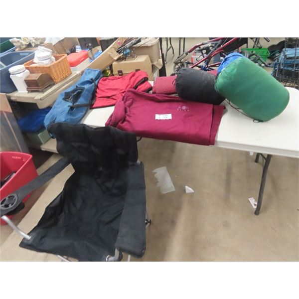 4 Sleeping Bags & 2 Folding Chairs