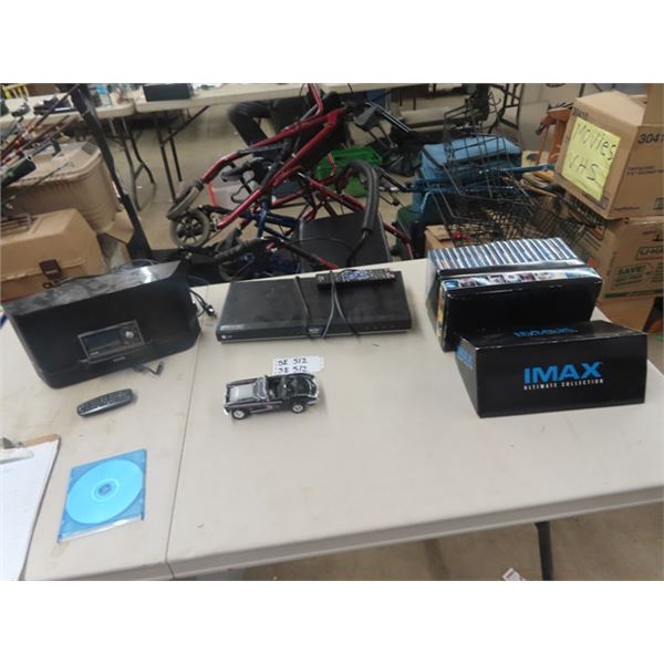 Sirius Radio, 20 Imax Dvd Movie Set  LG DVD Player