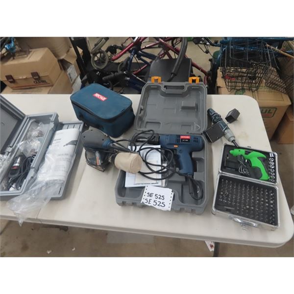 Craftsman Dremel, Ryobi Sander, Ryobi Drill plus