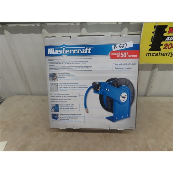 Mastercraft Retractable 50' Air Hose & Reel