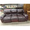 Image 1 : Leather Reclining Couch