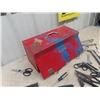 Image 3 : Metal Tool Box with OddnEnds of Tools ...wrenches  Tin Snips, Screw drivers plus others