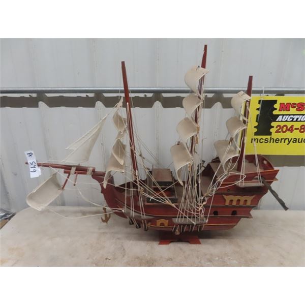 Mantle Ship Display 26" x 31"