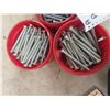 Image 3 : 200 Plated 3/8" x 4" Lag Bolts & 100 plated 3/8" x  3" Lag Bolts