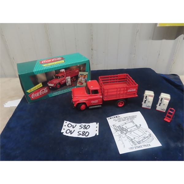 Mint Condition Coca-Cola Stake Deluxe Truck  with Cooler Dolly