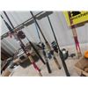 Image 5 : 6 Fishing Rods, 5 Reels, 2 Tackle Boxes with some  Tackle included