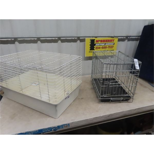 1 Small Kennel & 1 Pet Cage
