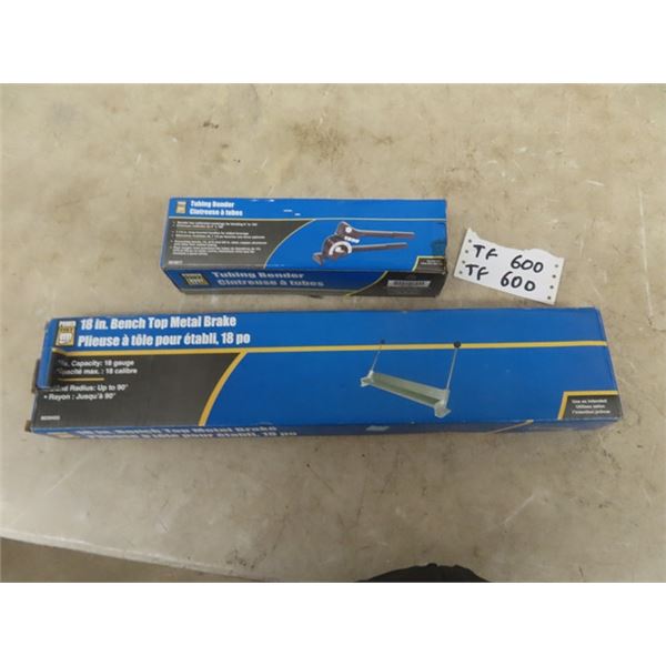 18" Bench Top Metal Brake & Tube Bender