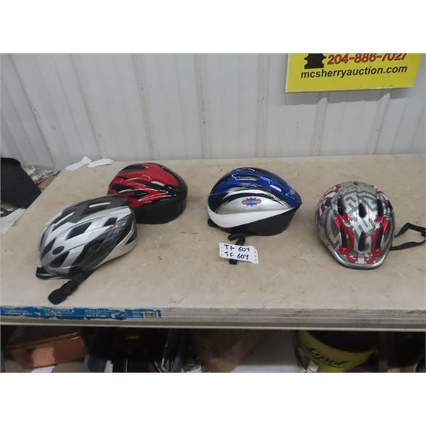 4 Bicycle Helmets