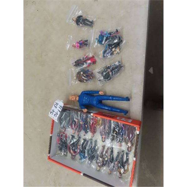 22- 5" Star Trek Action Figures & 12" Louis  Marx General Custer Action Figure