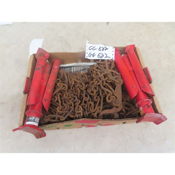 Yard Tractor Tire Chain & Jack Stands