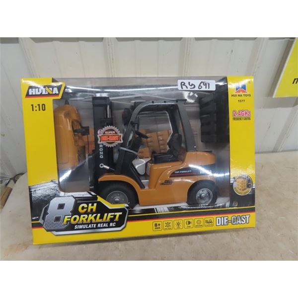 New in Box Hulna Die CAst 1/10 Scale Remote  Control Forklift