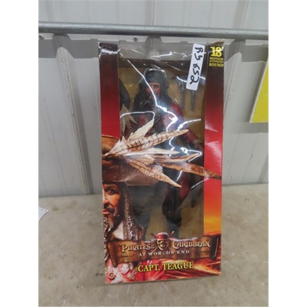 Disney Pirates of the Caribbean 18" Motion  Activated Sound Figurine in Box