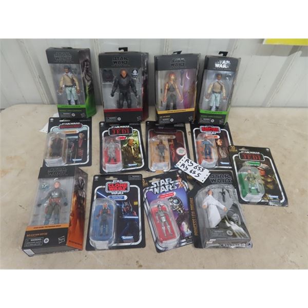 13 Star Wars Figurines all in Packages