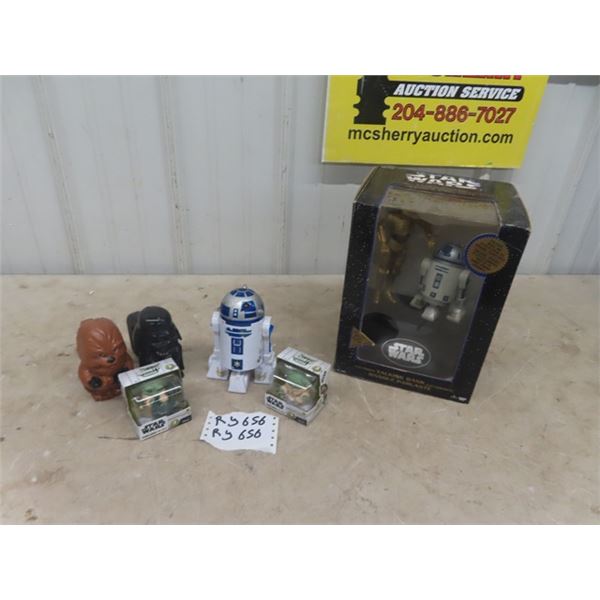 Star Wars Electronic Talking Bank in Box & 5  Star Wars Figures