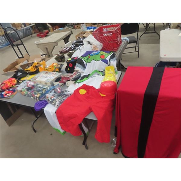 Clown Outfit with the Big Shoes, Army Figurines,  Matchbox Cars plus more
