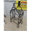Image 2 : Wrought Iron Eifle Tower Display 36" Tall &  Wine Rack