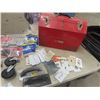 Image 2 : Hardware Bundle; Metal Tool Box, Timer, 5 Gal  Bucket, Caster, Plumbing + Various hardwares plus mor