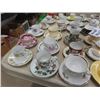 Image 4 : Variety of China Cups + Saucer Pairs & Salt +  Pepper Shakers
