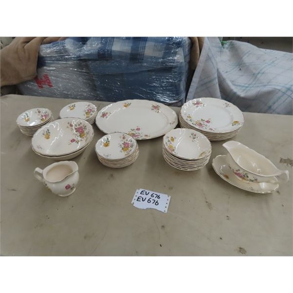 45 Place Settings; Johnson Bros. Old Chelsea