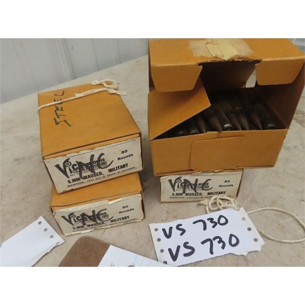 8mm Mauser Military Surplus Ammo 200 Rounds-  MUST HAVE PAL TO PURCHASE - WE DO NOT SHIP AMMO