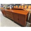 Image 2 : All Teak Dinning Room Suite - Amazingly Large  Buffet 35" x 124" x 22"  - Table 46" x 56" plus 4 - 1