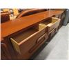 Image 5 : All Teak Dinning Room Suite - Amazingly Large  Buffet 35" x 124" x 22"  - Table 46" x 56" plus 4 - 1