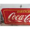 Image 2 : Vintage Metal Coca-Cola Sign 40" x 117"