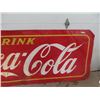 Image 3 : Vintage Metal Coca-Cola Sign 40" x 117"
