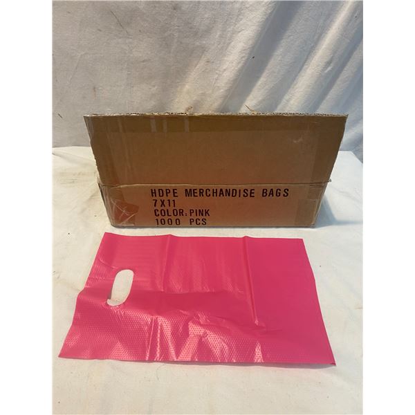 Merchandise bags pink 7"x11"