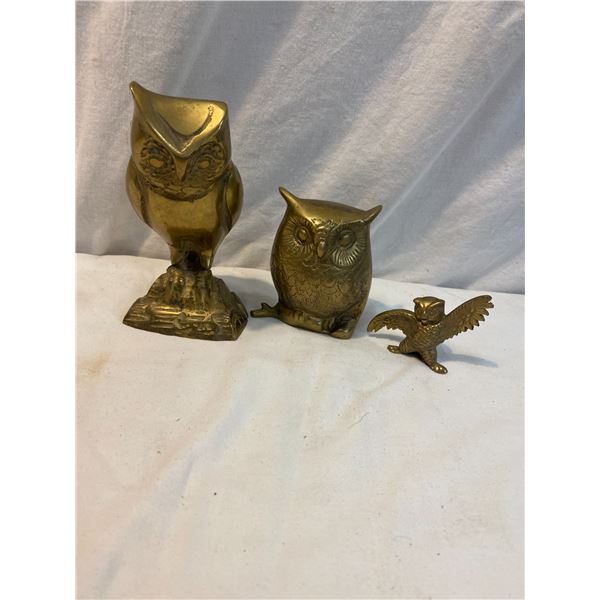 Brass owls