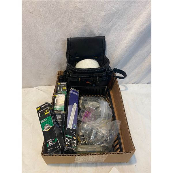 Assorted items and bulbs