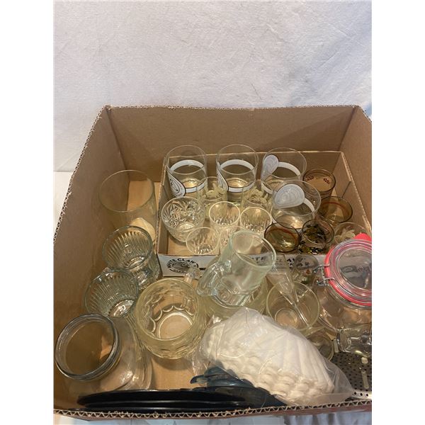 Vintage glasses and other