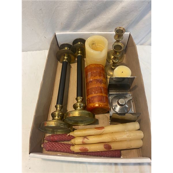 Candles and holders