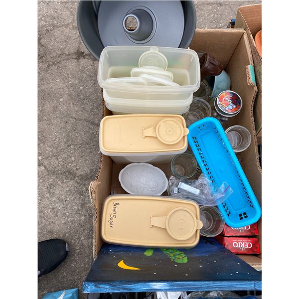 Tupperware canning jars and kitchen related