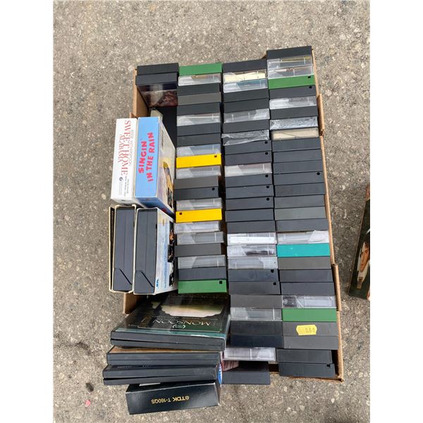 Cassettes , VHS and dvds