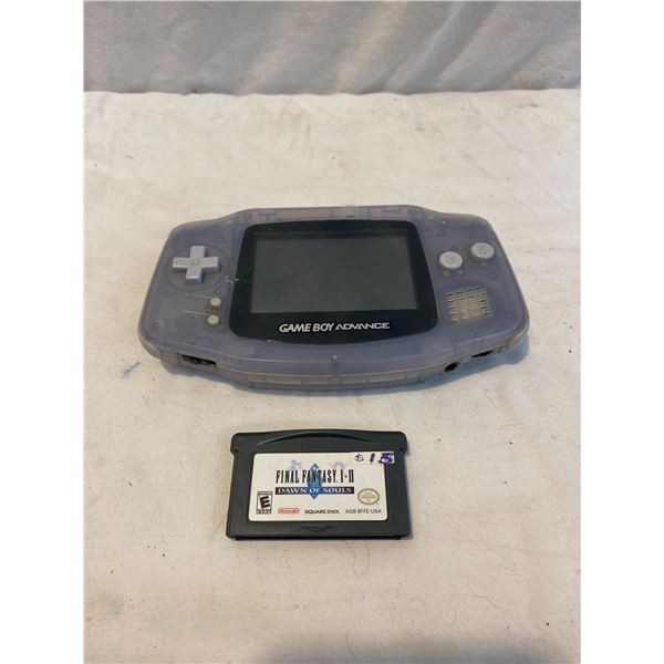 Game boy advanced and game